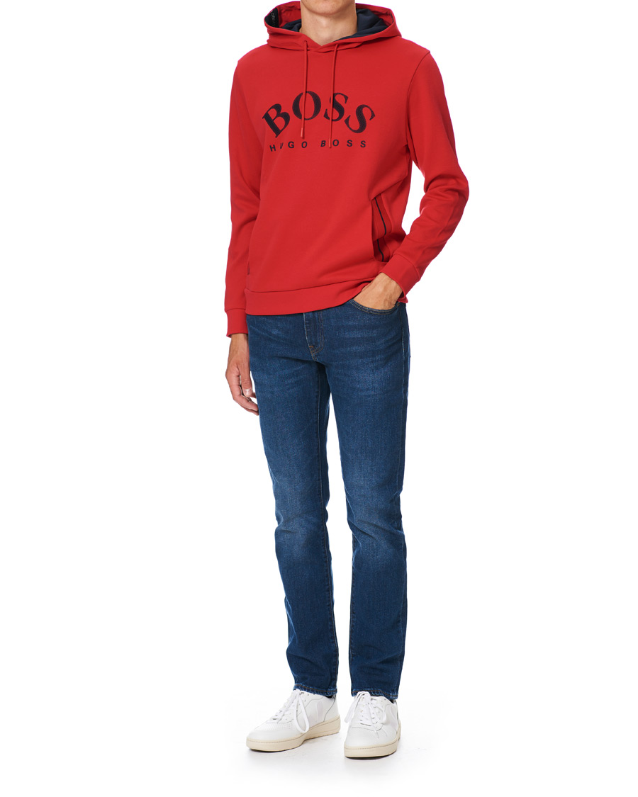 Herr | Tröjor | BOSS GREEN | BOSS Athleisure Soody Hoodie Bright Red