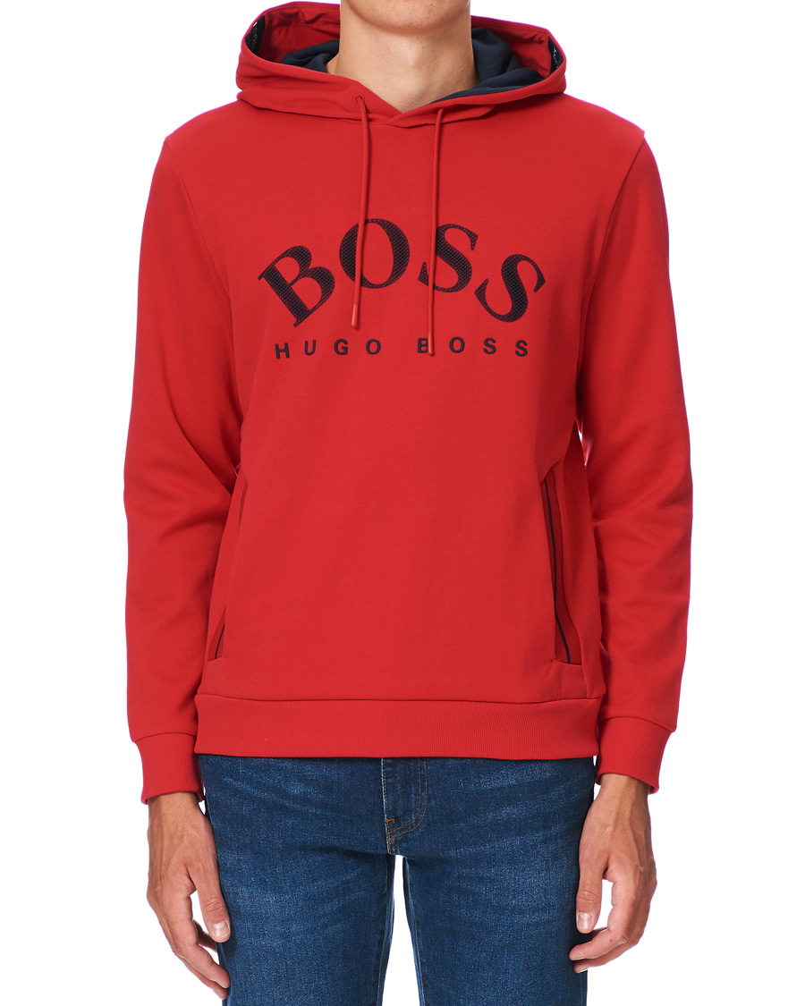 Herr | Tröjor | BOSS GREEN | BOSS Athleisure Soody Hoodie Bright Red