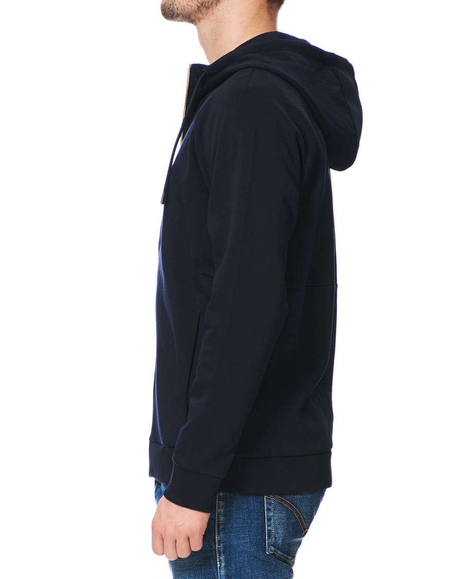 Herr | Tröjor | BOSS GREEN | BOSS Athleisure Saggy Full Zip Hoodie Navy/Gold