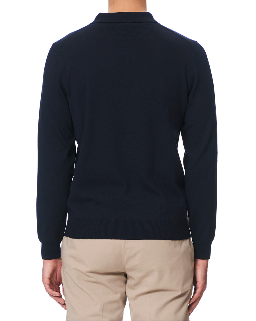 Herr | Tröjor | BOSS BLACK | BOSS Bono Knitted Polo Dark Blue