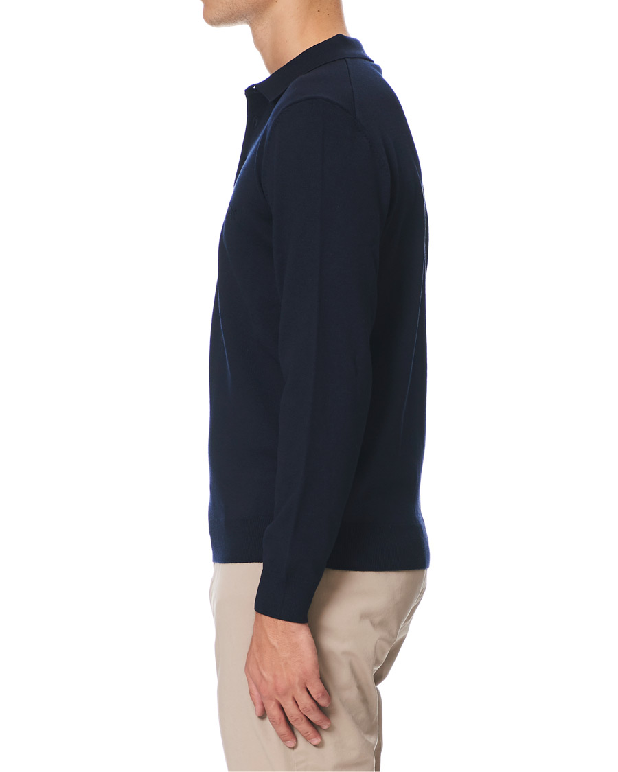 Herr | Tröjor | BOSS BLACK | BOSS Bono Knitted Polo Dark Blue
