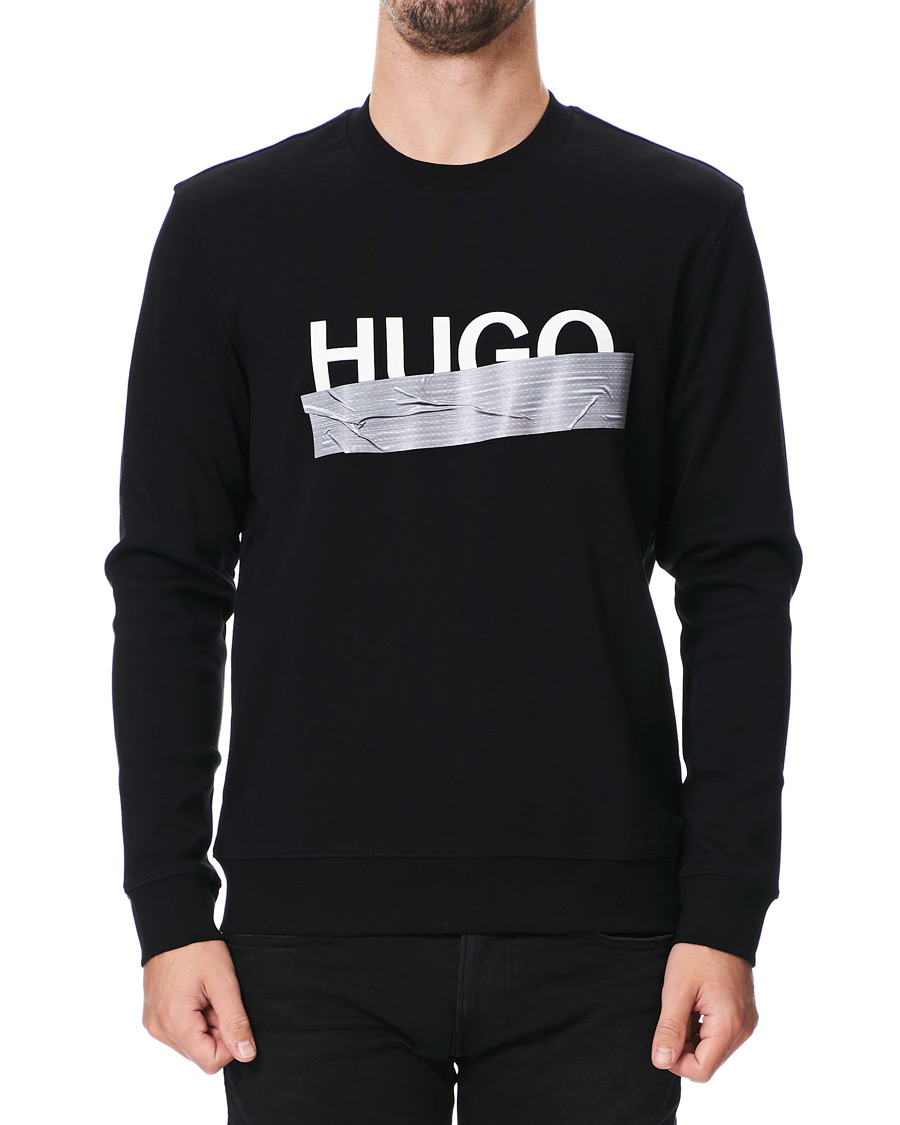 Herr | Tröjor | HUGO | Dicago Logo Crew Neck Sweatshirt Black