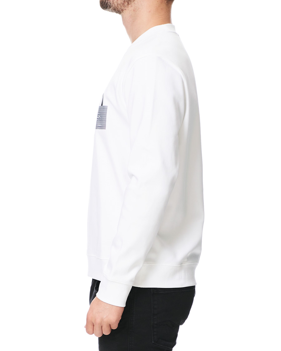 Herr | Tröjor | HUGO | Dicago Logo Crew Neck Sweatshirt White