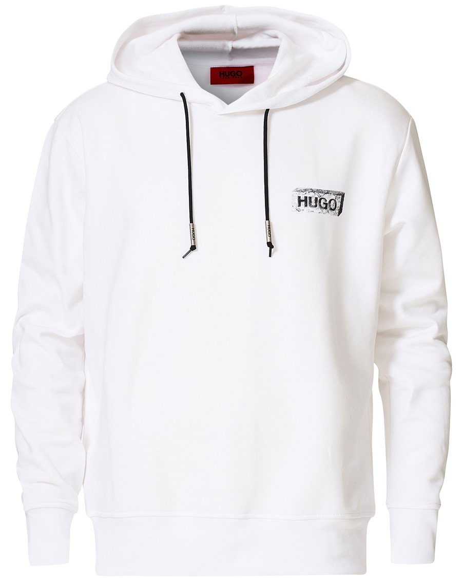 Herr | Tröjor | HUGO | Downsville Logo Hoodie White