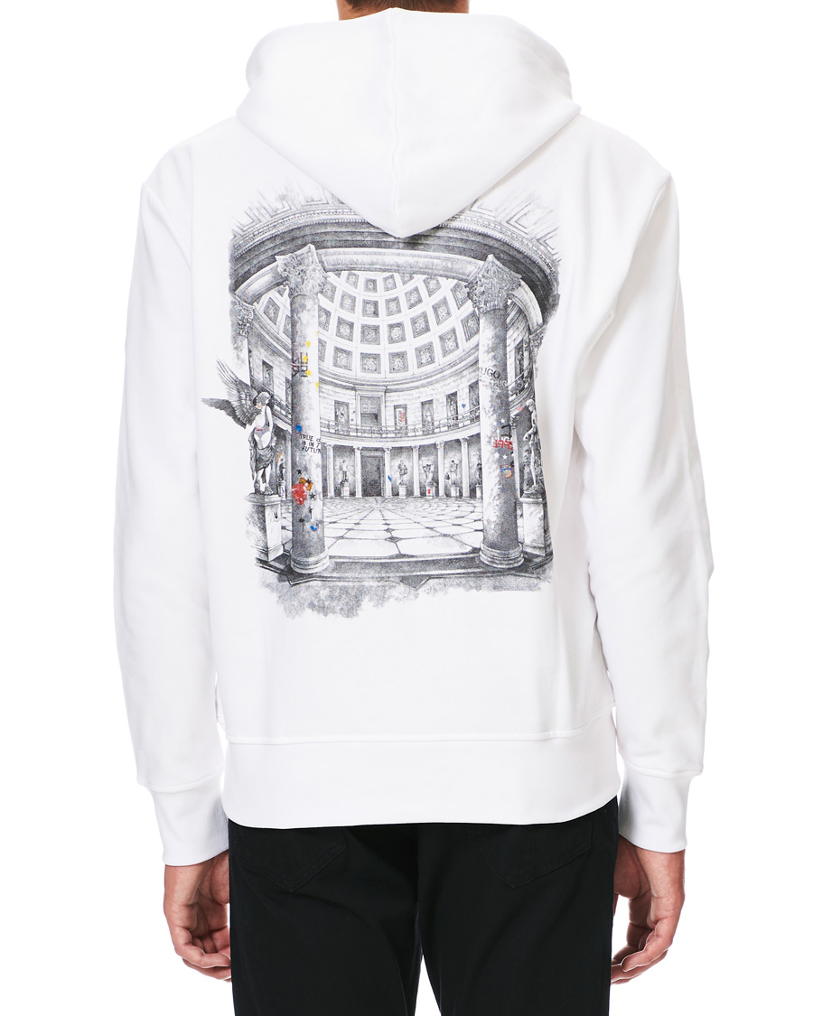 Herr | Tröjor | HUGO | Downsville Logo Hoodie White