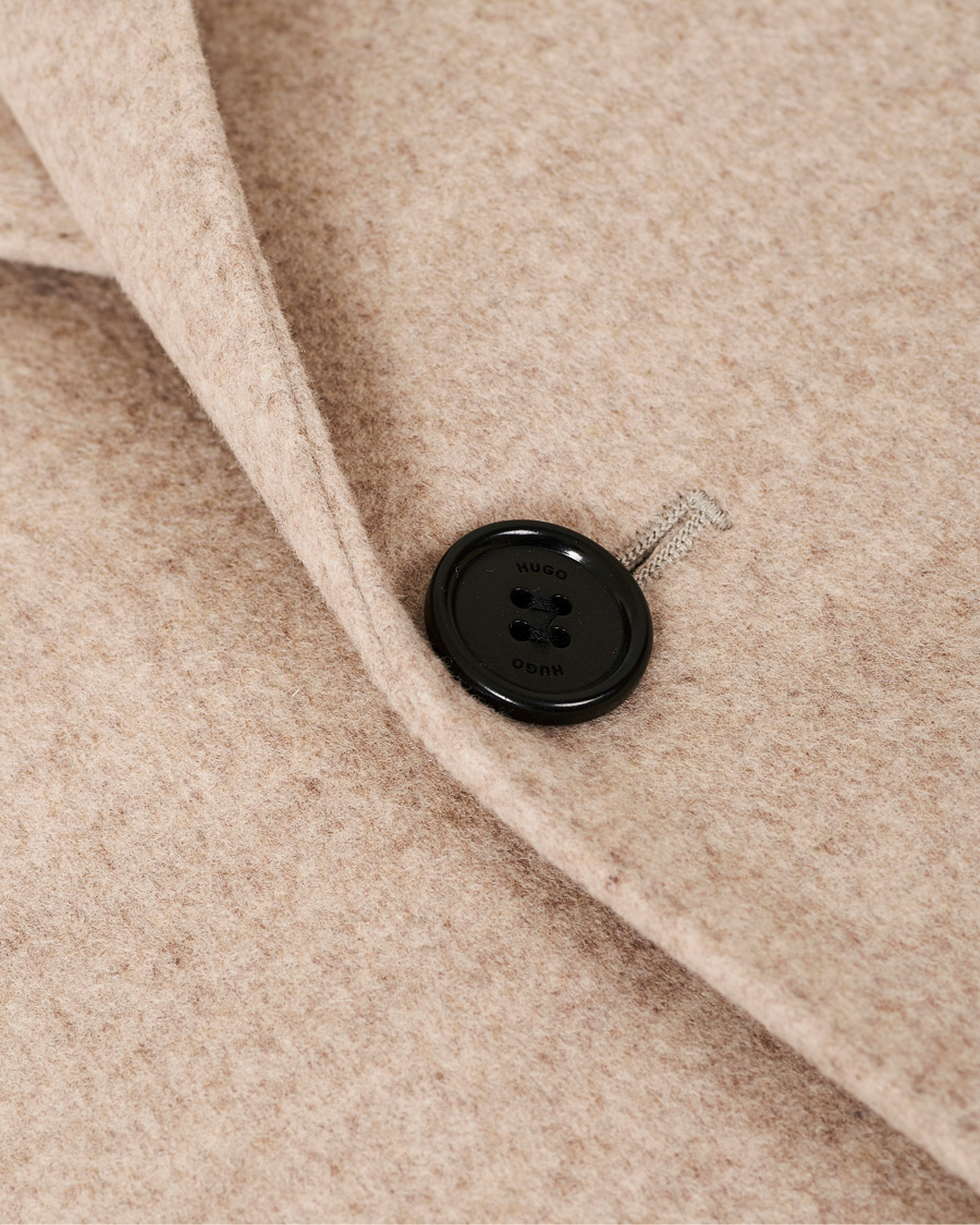 Herr | Jackor | HUGO | Migor Wool Coat Light Beige