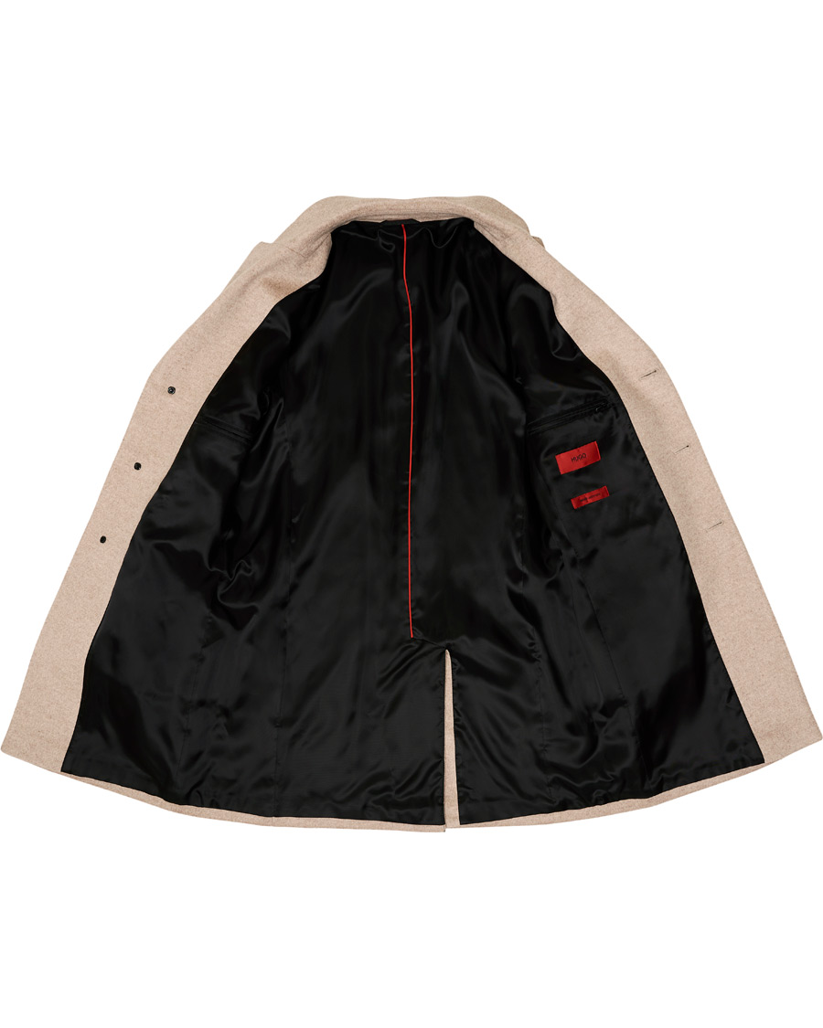 Herr | Jackor | HUGO | Migor Wool Coat Light Beige