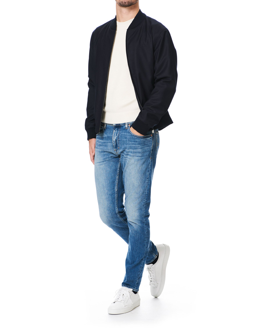 Herr | Jackor | BOSS BLACK | BOSS Nolwin Flannel Bomber Jacket Dark Blue