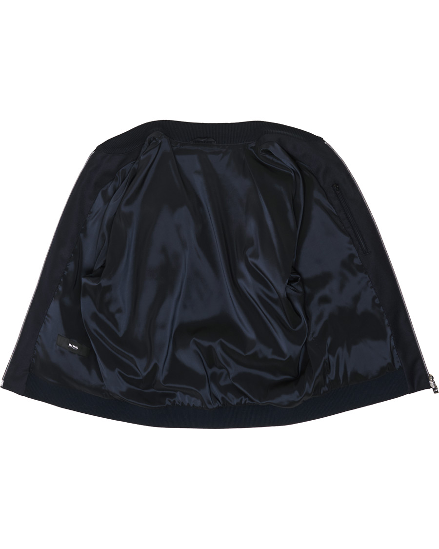 Herr | Jackor | BOSS BLACK | BOSS Nolwin Flannel Bomber Jacket Dark Blue