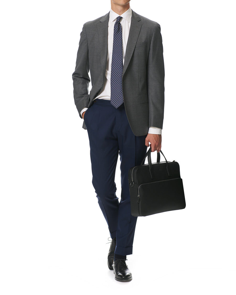 Herr | Kavajer | BOSS BLACK | BOSS Hartley Flannel Blazer Dark Grey