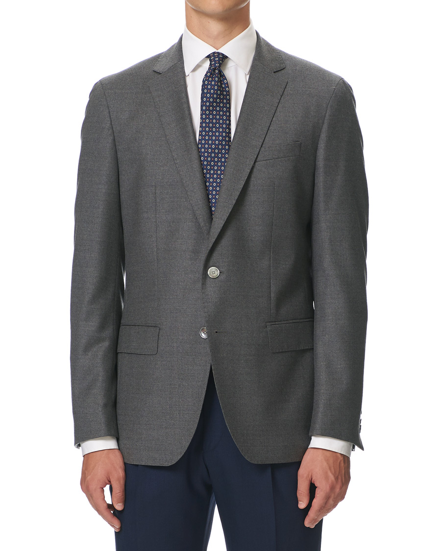 Herr | Kavajer | BOSS BLACK | BOSS Hartley Flannel Blazer Dark Grey