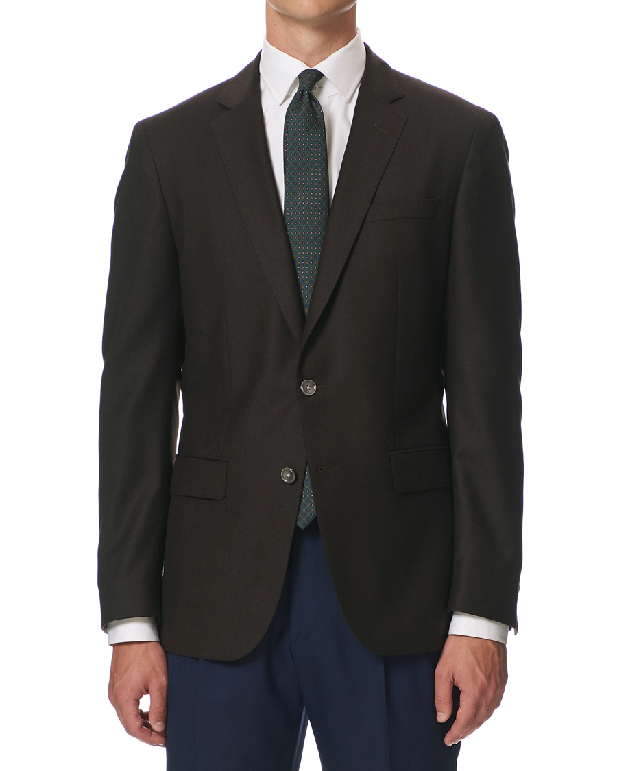 Herr | | BOSS BLACK | BOSS Hartley Flannel Blazer Dark Brown