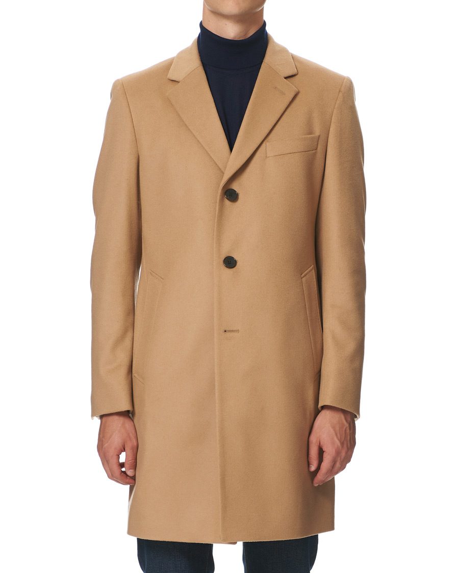 Herr | Jackor | BOSS BLACK | BOSS Nye Wool/Cashmere Coat Medium Beige