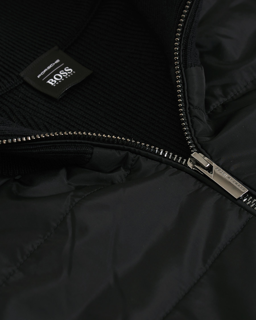 Herr | Tröjor | BOSS BLACK | BOSS Porsche Capsule Mandor Hybrid Full Zip Black