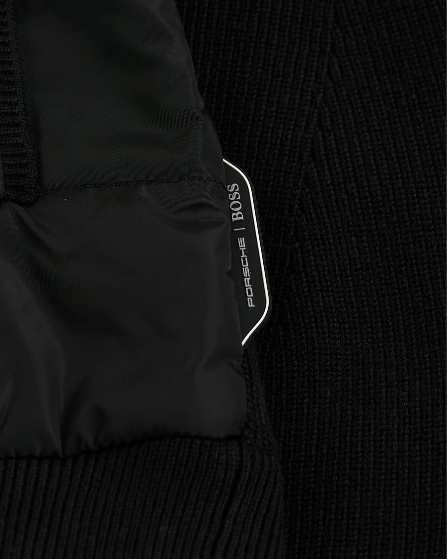 Herr | Tröjor | BOSS BLACK | BOSS Porsche Capsule Mandor Hybrid Full Zip Black