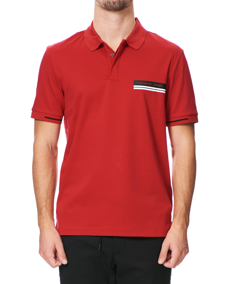 Herr | Pikéer | BOSS BLACK | BOSS Porsche Capsule Phillipson Polo Open Red