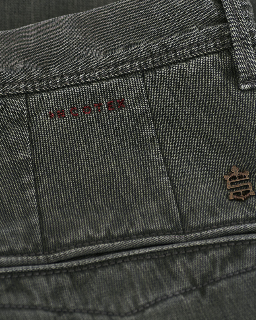 Herr | Byxor | Incotex | Slim Fit Cotton Stretch Chinos Light Grey