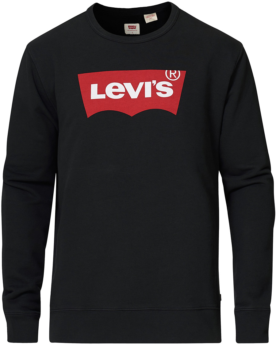 Herr | Tröjor | Levi's | Batwing Crew Neck Sweatshirt Jet Black