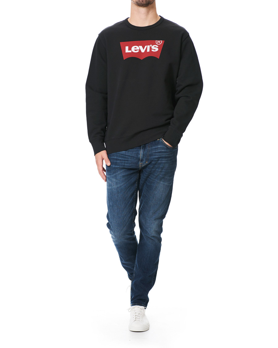 Herr | Tröjor | Levi's | Batwing Crew Neck Sweatshirt Jet Black