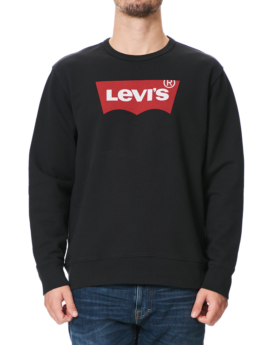 Herr | Tröjor | Levi's | Batwing Crew Neck Sweatshirt Jet Black