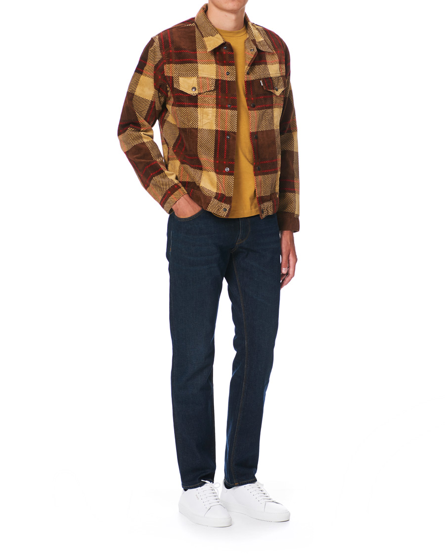 Herr | Jackor | Levi's Vintage Clothing | Plaid Corduroy Trucket Jacket Oxblood Plaid Purple
