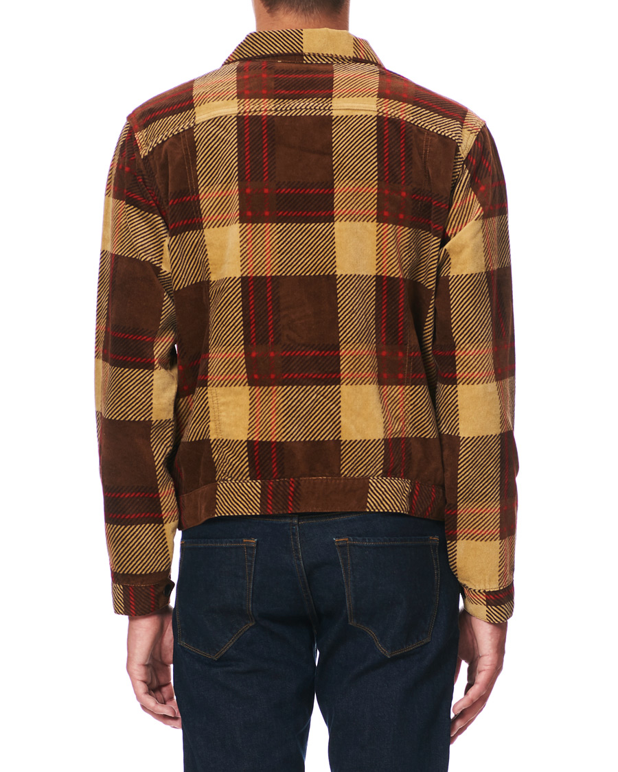 Herr | Jackor | Levi's Vintage Clothing | Plaid Corduroy Trucket Jacket Oxblood Plaid Purple