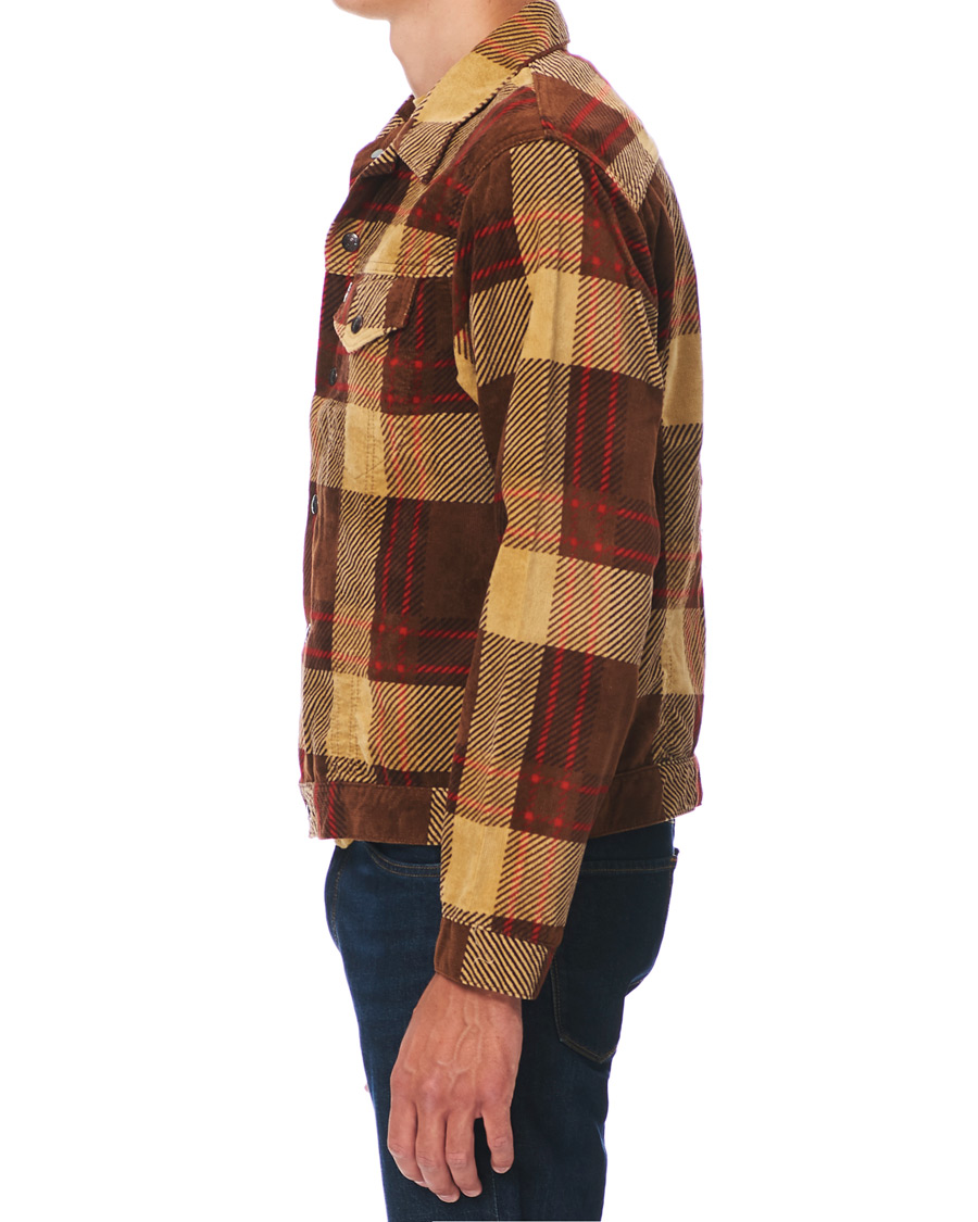 Herr | Jackor | Levi's Vintage Clothing | Plaid Corduroy Trucket Jacket Oxblood Plaid Purple