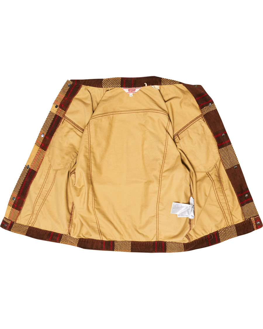 Herr | Jackor | Levi's Vintage Clothing | Plaid Corduroy Trucket Jacket Oxblood Plaid Purple
