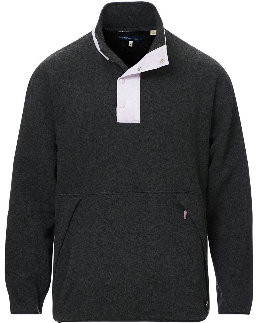 Herr | Tröjor | Levi's Made & Crafted | Alpine Mock Fleece Stretch Limo