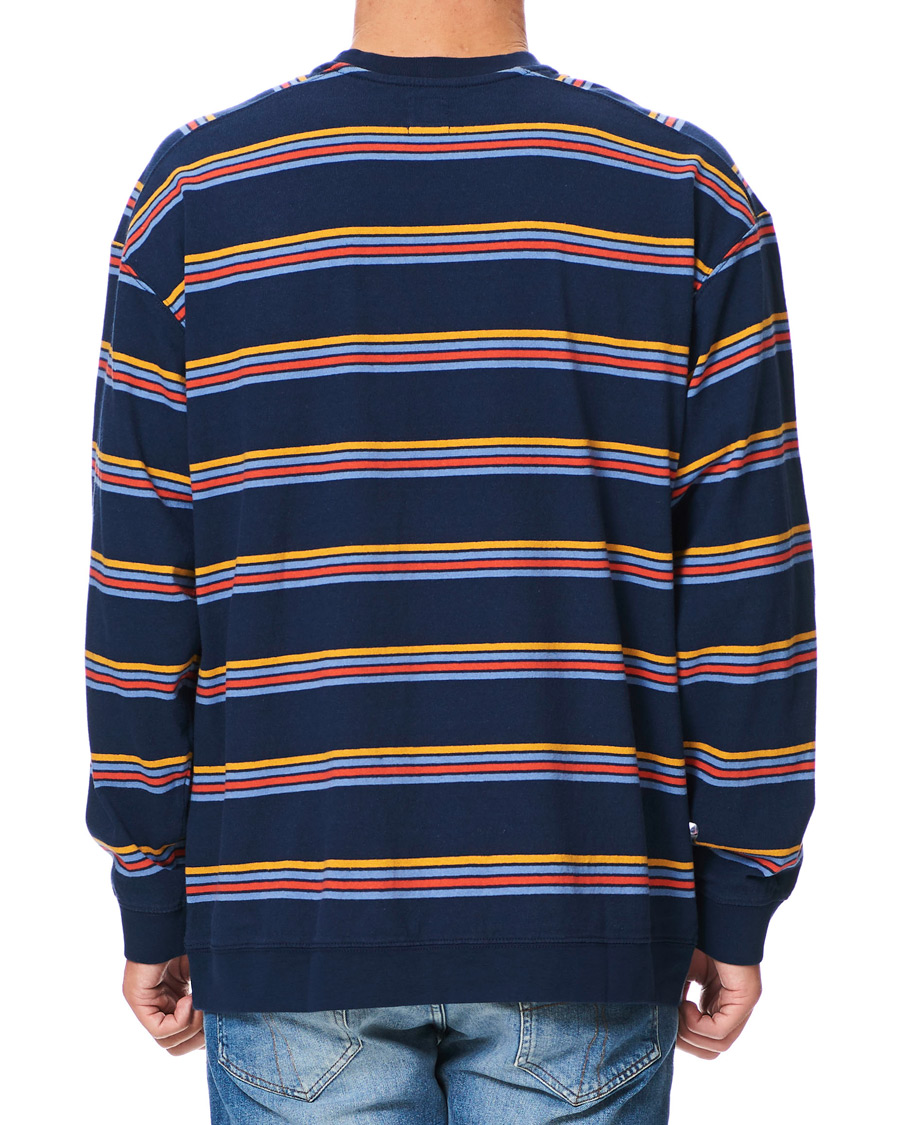Herr | Tröjor | Levi's | Oversized Stripe Crew Neck Sweatshirt Dress Blues