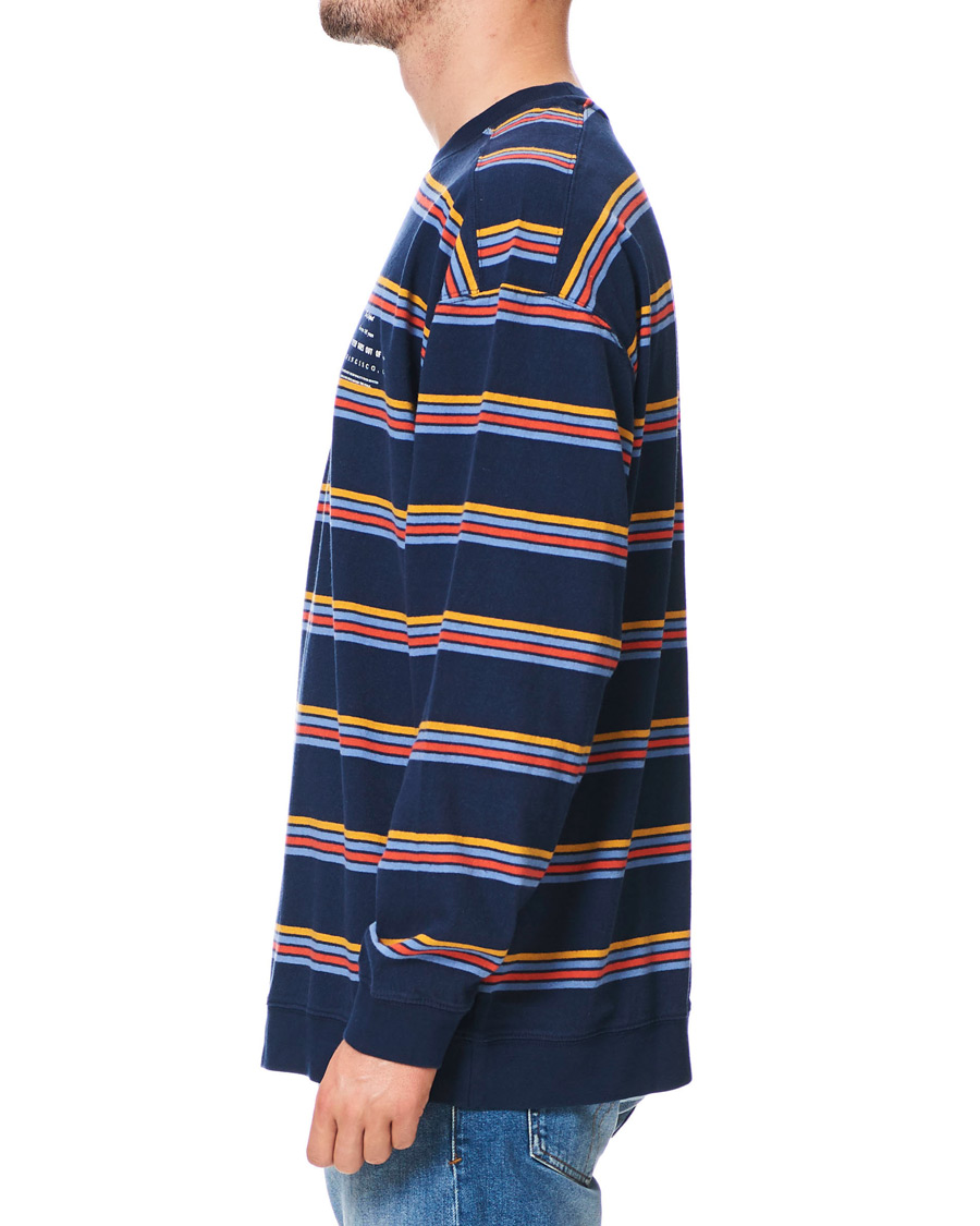 Herr | Tröjor | Levi's | Oversized Stripe Crew Neck Sweatshirt Dress Blues