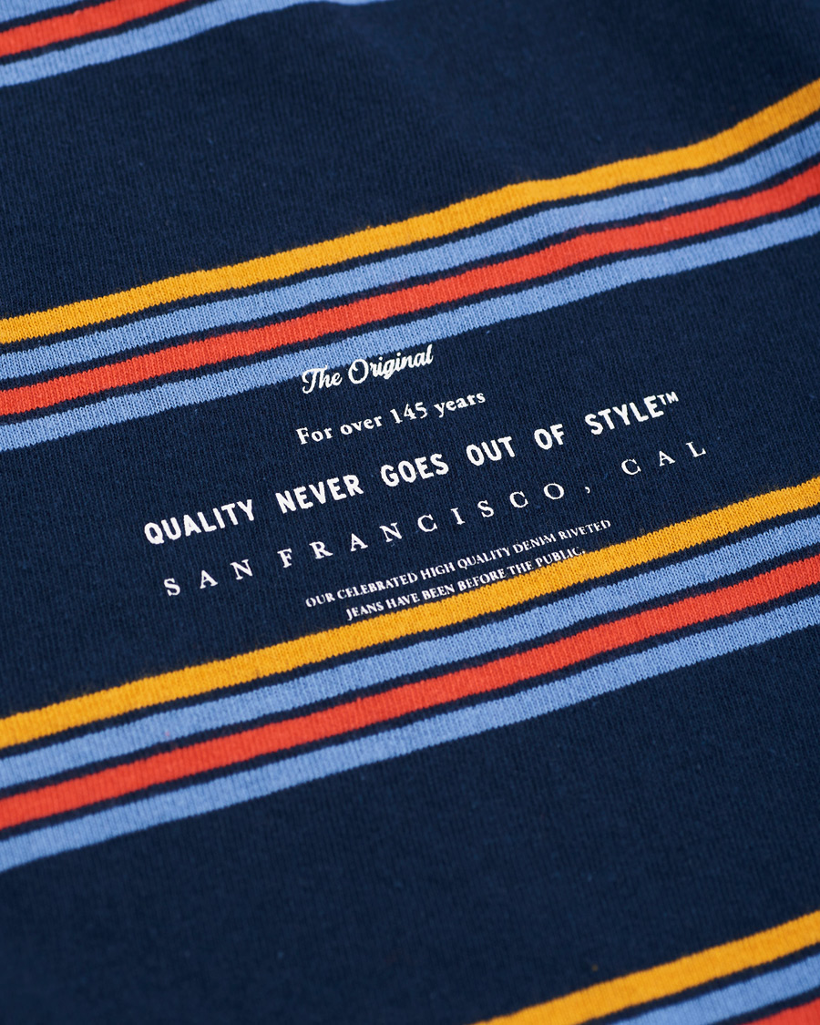 Herr | Tröjor | Levi's | Oversized Stripe Crew Neck Sweatshirt Dress Blues