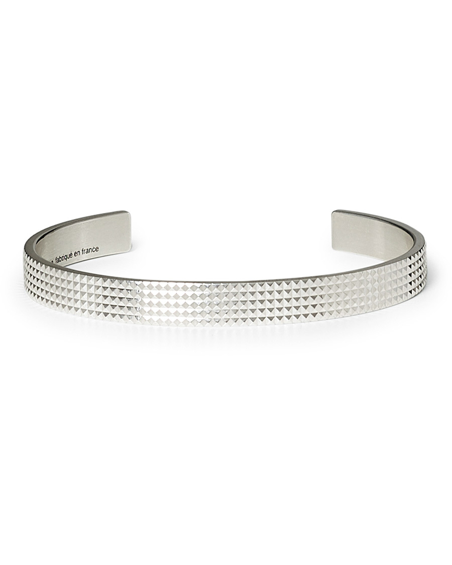 Herr | LE GRAMME Guilloche Pyramid Bracelet Sterling Silver 23g | LE GRAMME | Guilloche Pyramid Bracelet Sterling Silver 23g