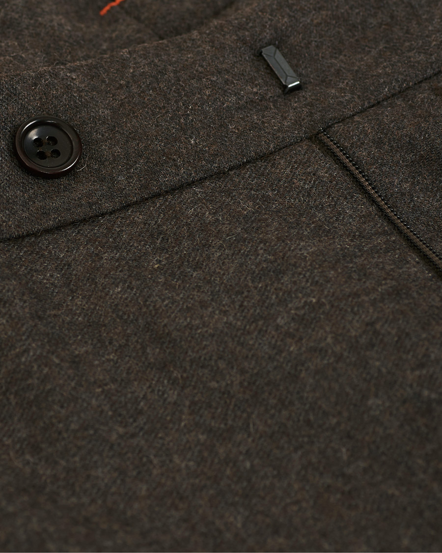 Herr | Byxor | Morris | Rodney Flannel Trousers Brown