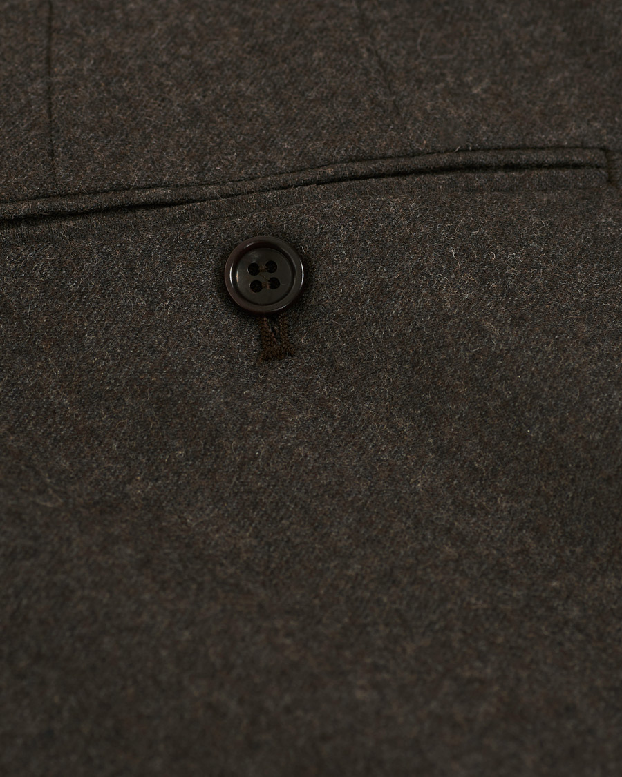 Herr | Byxor | Morris | Rodney Flannel Trousers Brown