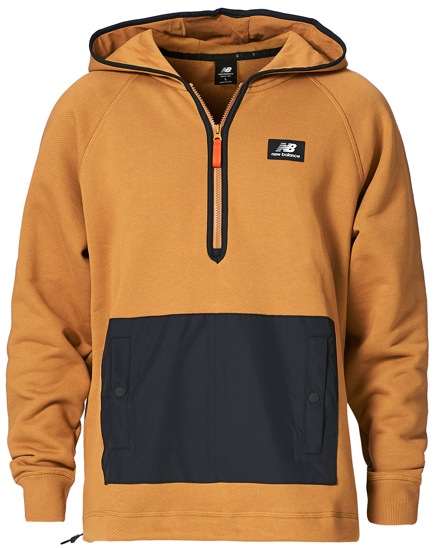 Herr | Tröjor | New Balance | All Terrain Half Zip Hoodie Brown