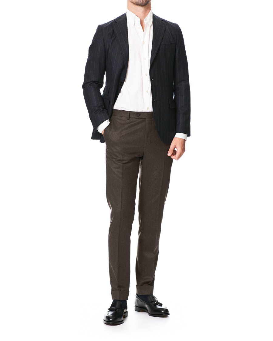 Herr | Kavajer | Morris Heritage | Frank Pinstripe Suit Jacket Grey