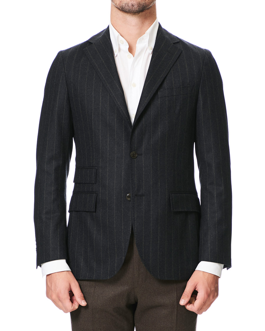 Herr | Kavajer | Morris Heritage | Frank Pinstripe Suit Jacket Grey