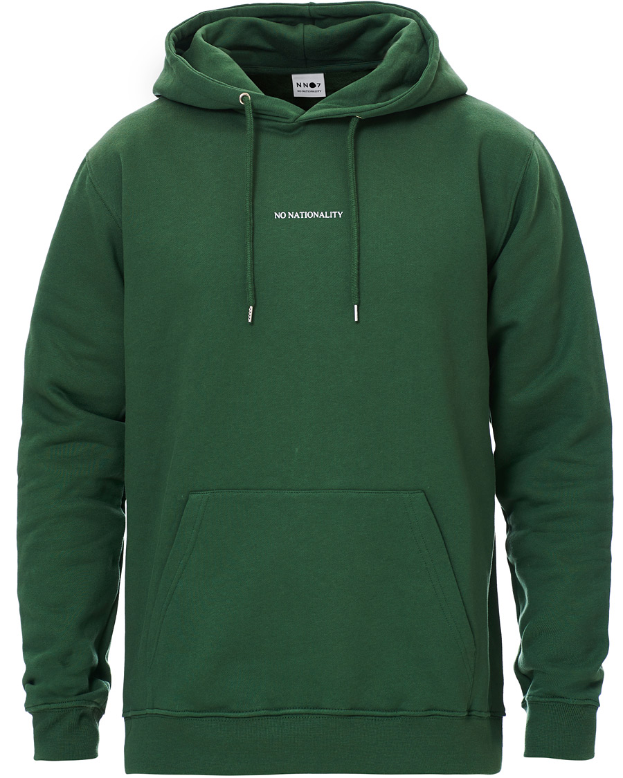 Herr | Tröjor | NN07 | Barrow Printed Hoodie Bottle Green