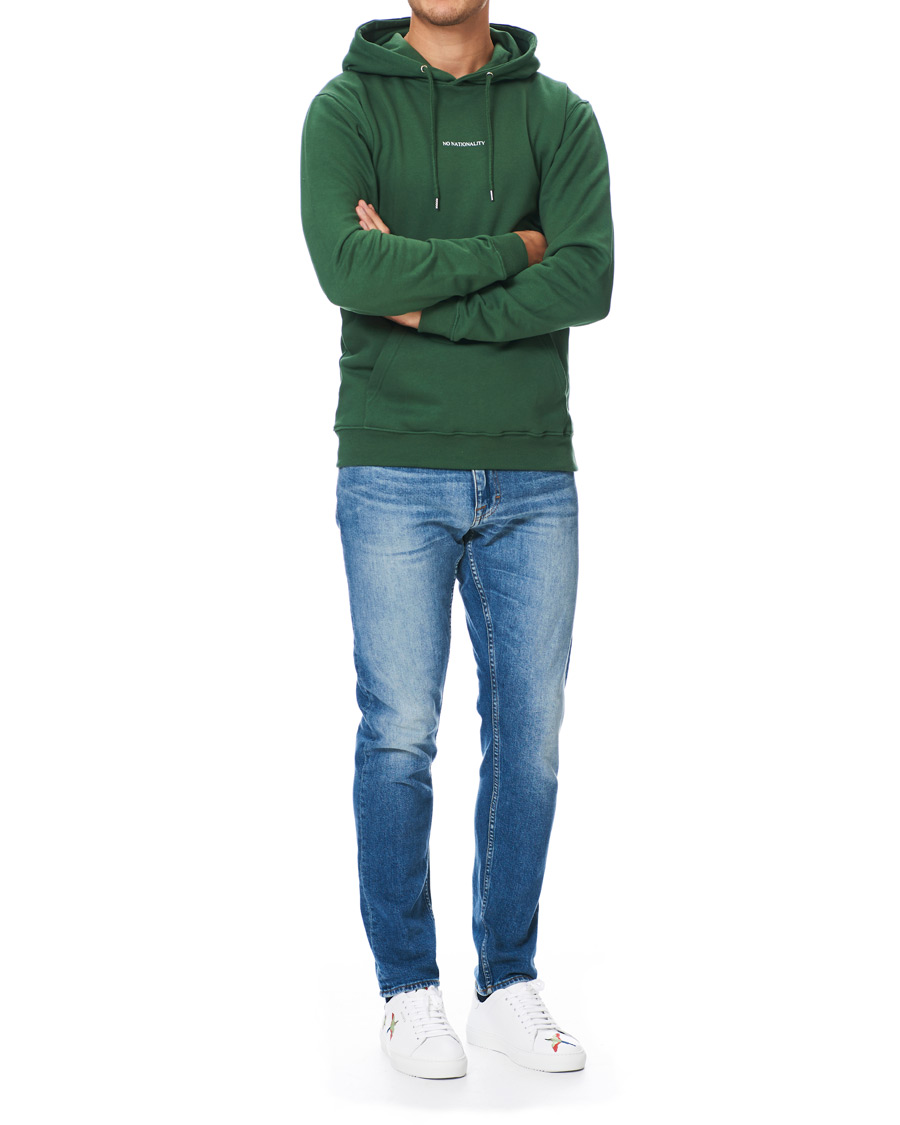 Herr | Tröjor | NN07 | Barrow Printed Hoodie Bottle Green
