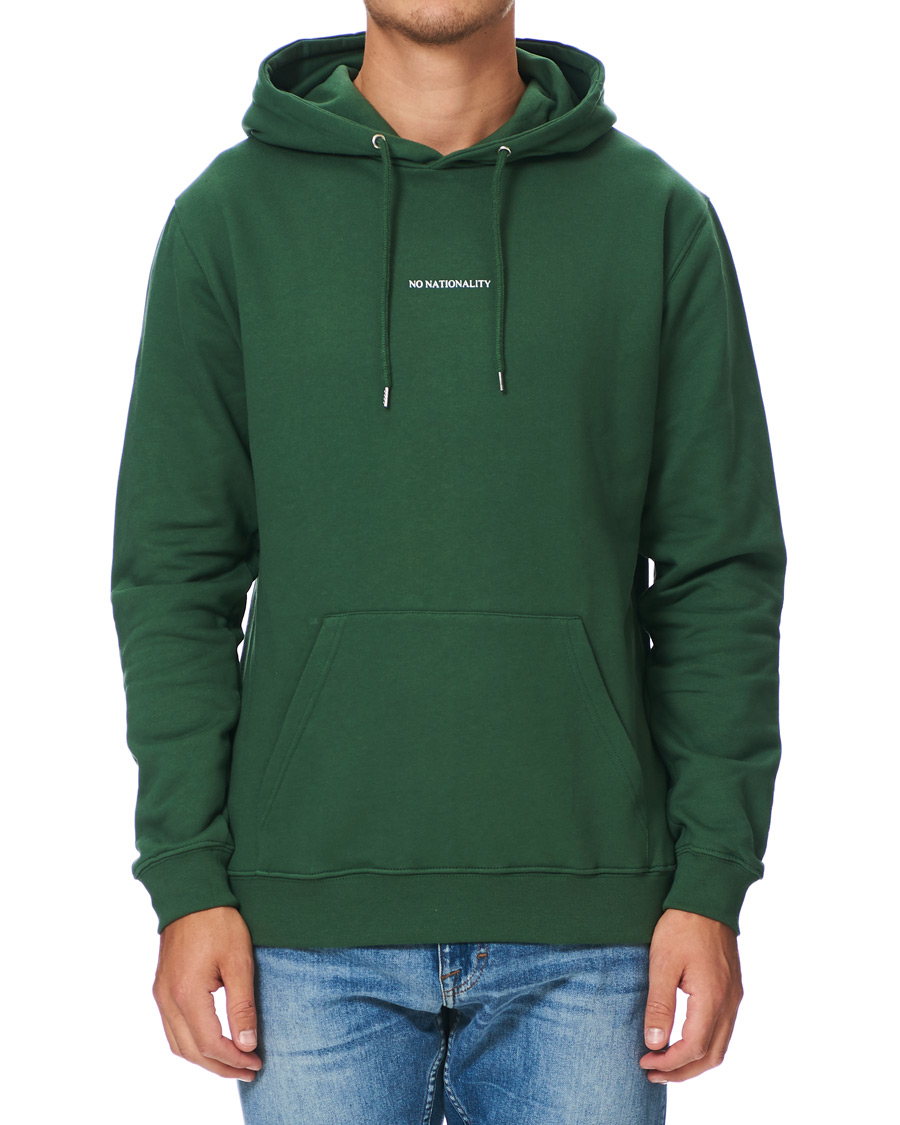 Herr | Tröjor | NN07 | Barrow Printed Hoodie Bottle Green