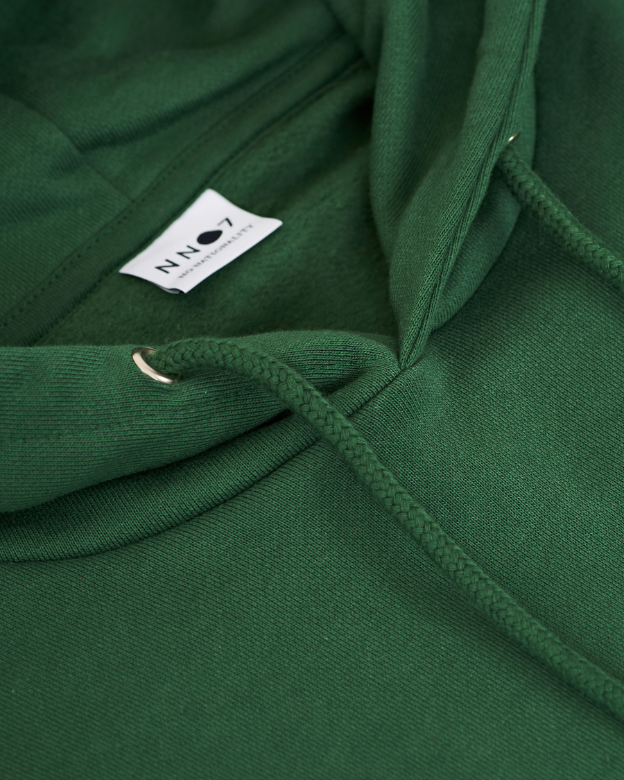 Herr | Tröjor | NN07 | Barrow Printed Hoodie Bottle Green