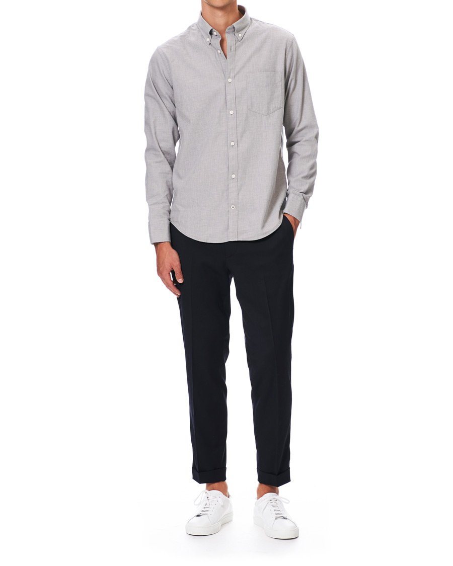 Herr | Skjortor | NN07 | Levon Light Flannel Shirt Grey