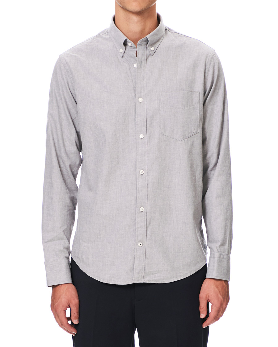 Herr | Skjortor | NN07 | Levon Light Flannel Shirt Grey