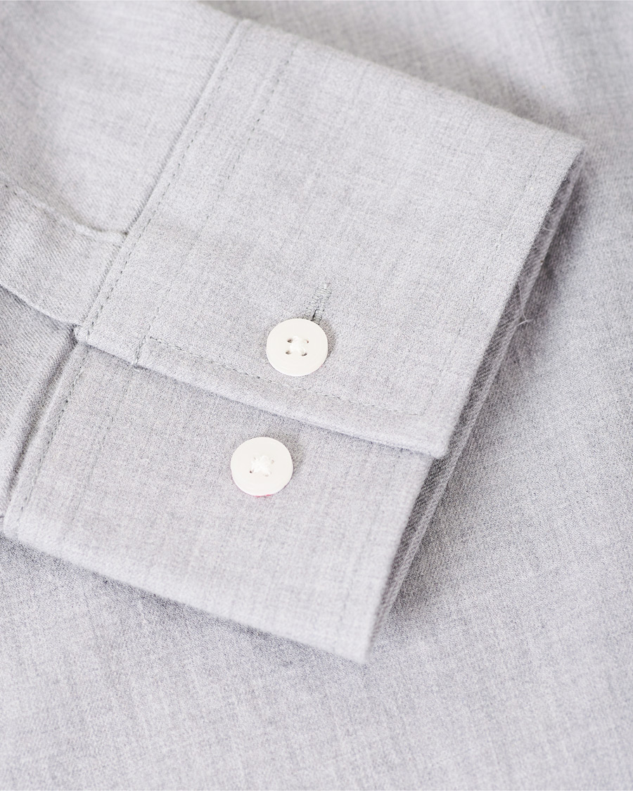Herr | Skjortor | NN07 | Levon Light Flannel Shirt Grey