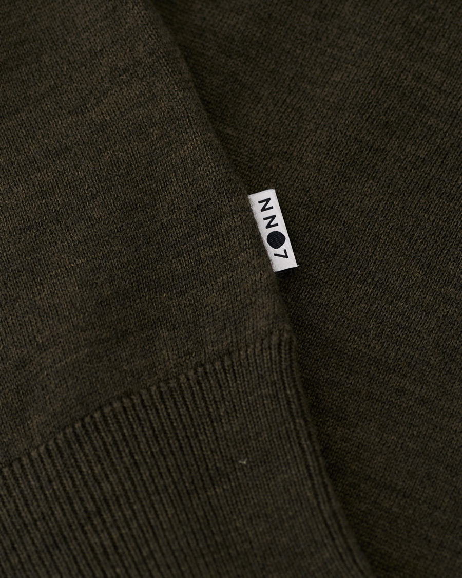 Herr | Tröjor | NN07 | Ted Merino Crew Neck Pullover Army Green