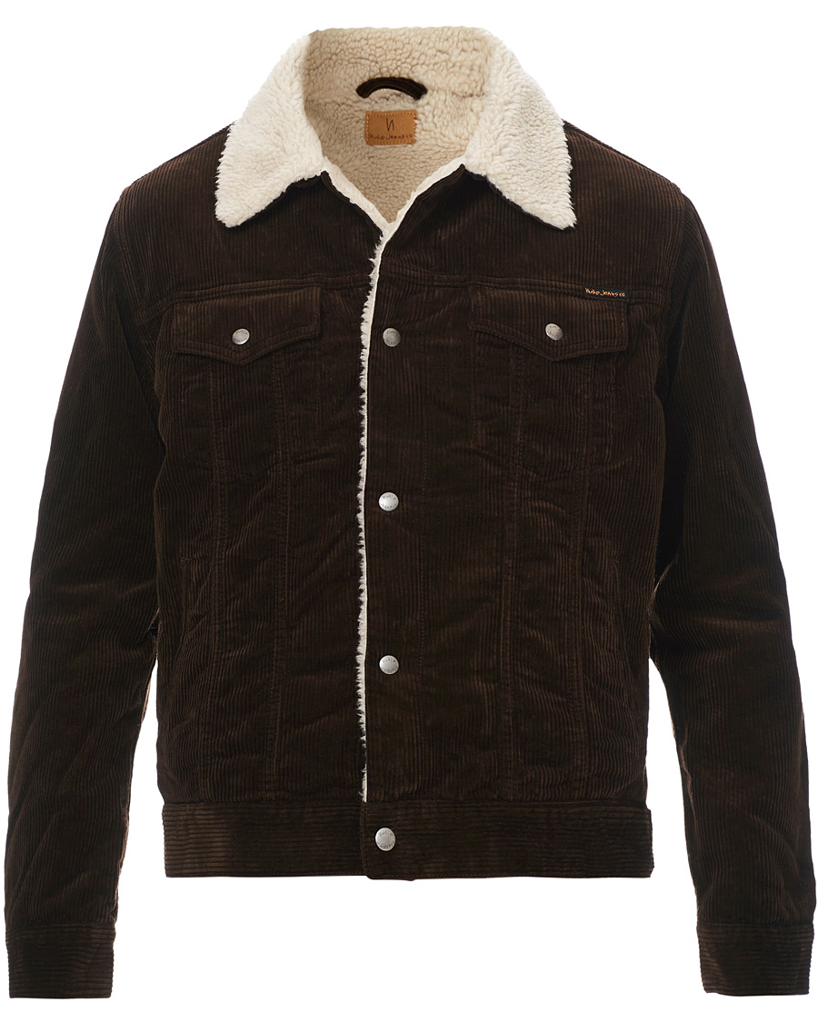 Herr | Jackor | Nudie Jeans | Bonny Corduroy Pile Jacket Brown