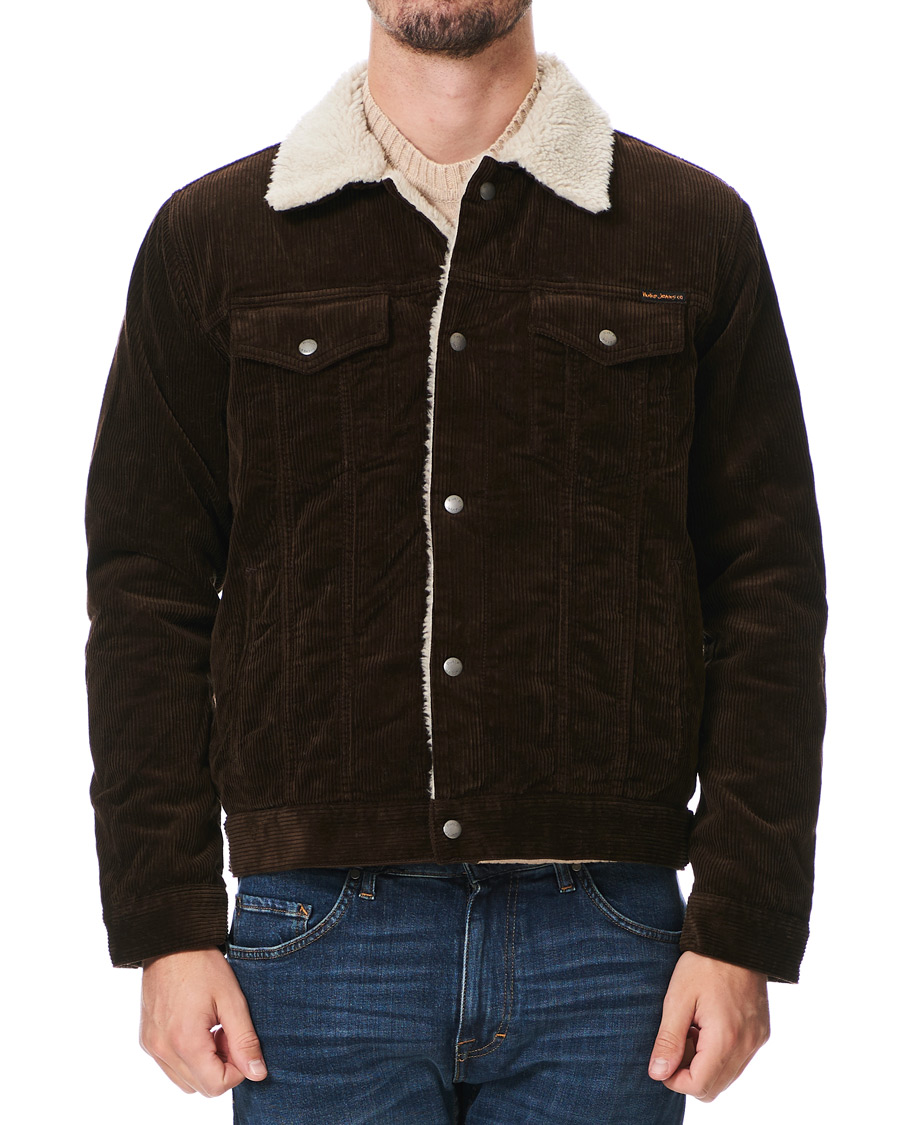 Herr | Jackor | Nudie Jeans | Bonny Corduroy Pile Jacket Brown