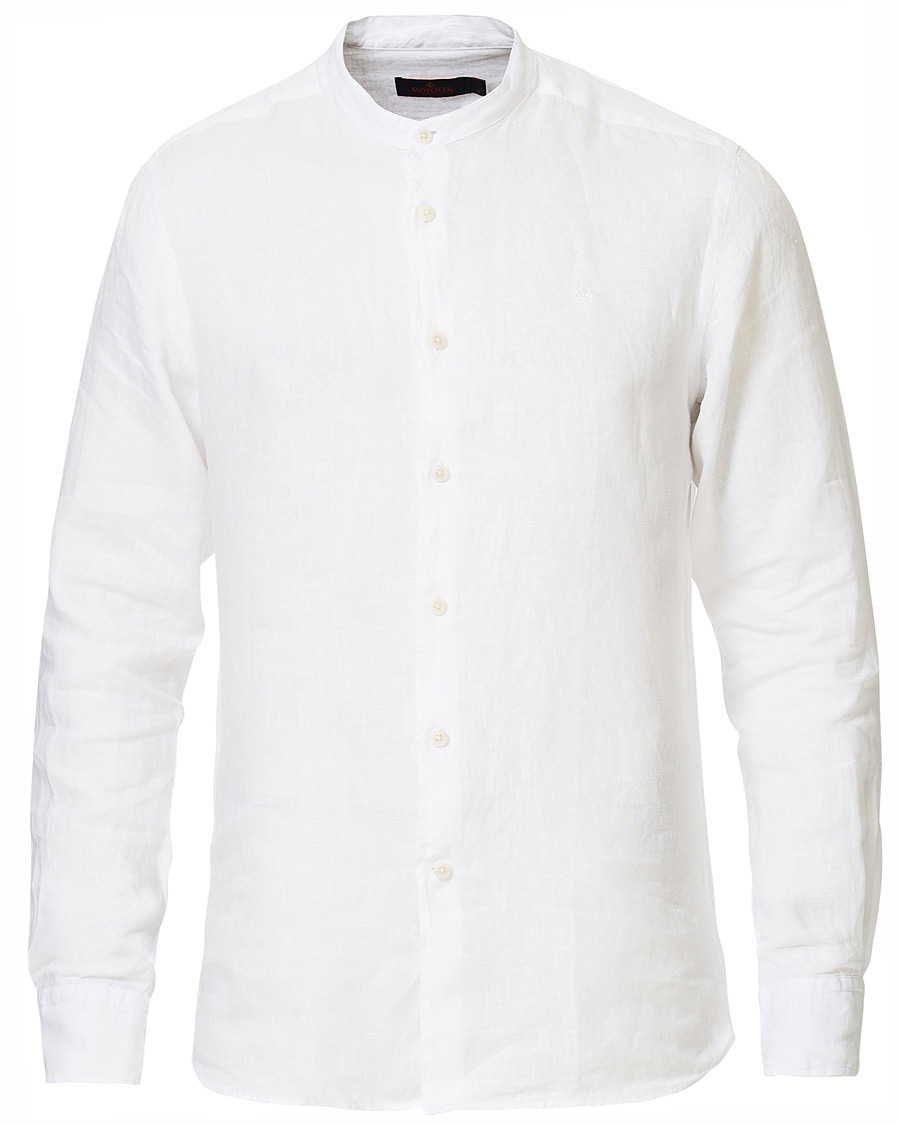 Herr | Skjortor | Morris | Nicolas Band Collar Shirt White