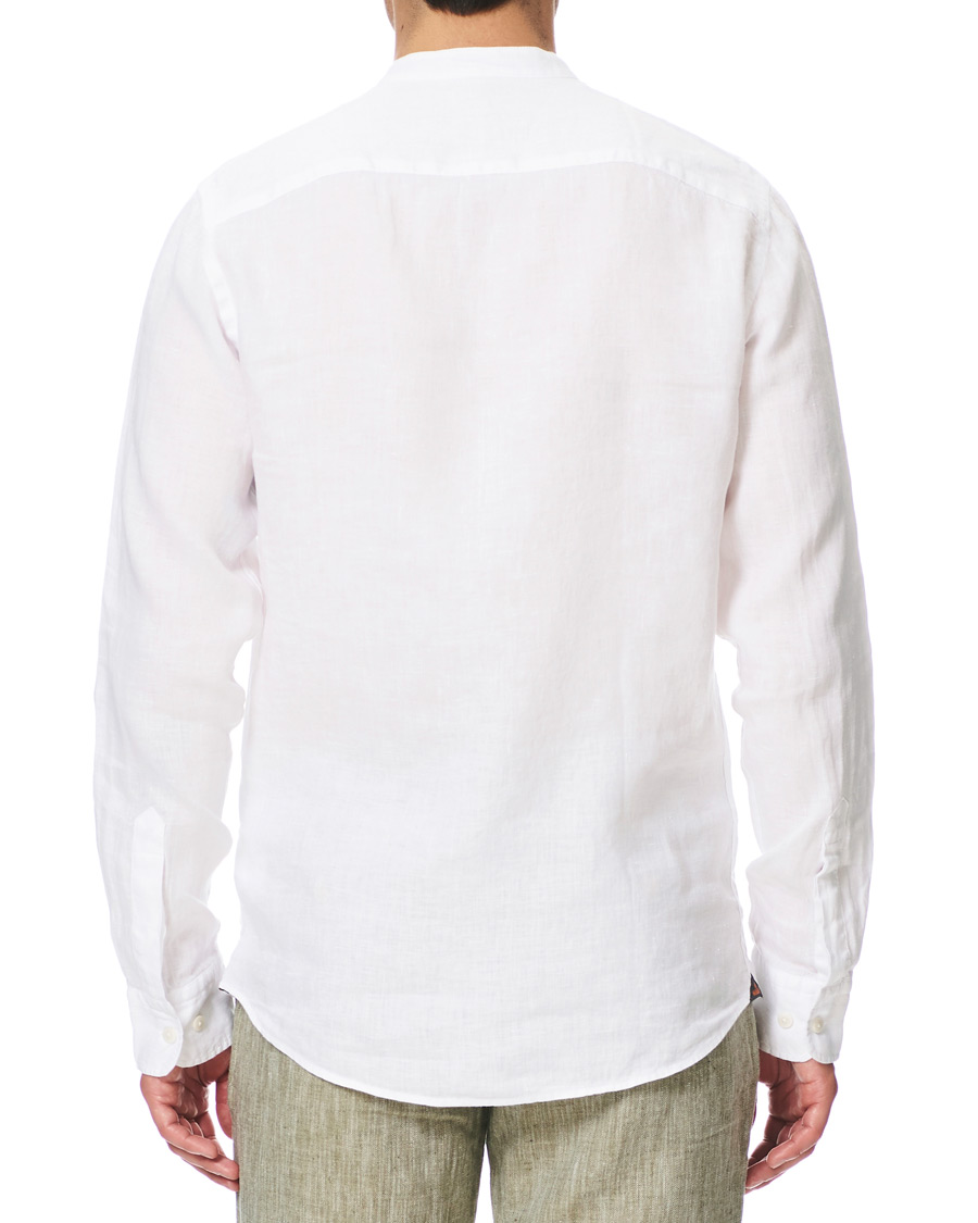 Herr | Skjortor | Morris | Nicolas Band Collar Shirt White